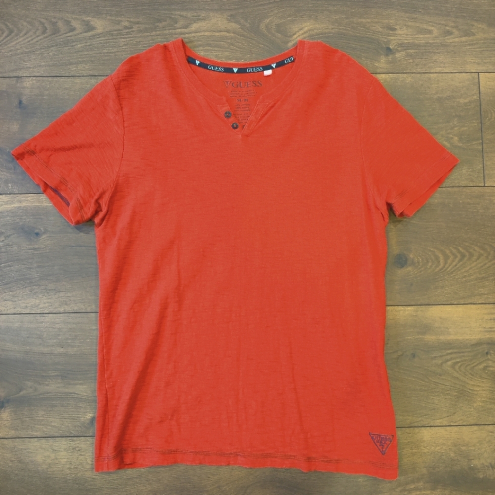 Red Guess V-neck